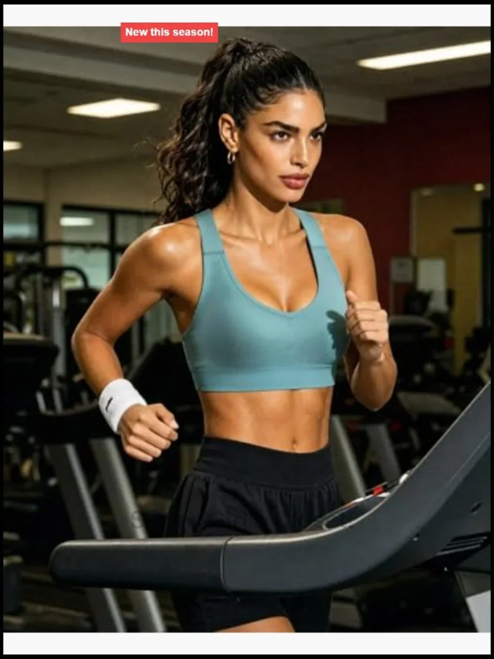 Women's Adjustable Racerback Sports Bra Pack Medium Impact Wirefree Full